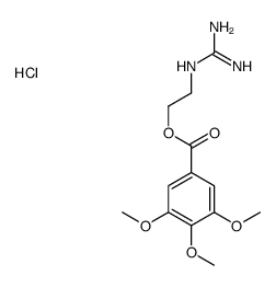 carbamimidoyl-[2-(3,4,5-trimethoxybenzoyl)oxyethyl]azanium,chloride Structure