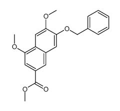 4,6-二甲氧基-7-(苯基甲氧基)-2-萘羧酸甲酯结构式
