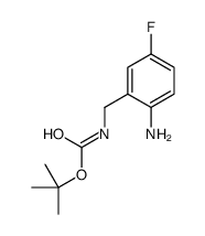 TERT-BUTYL 2-AMINO-5-FLUOROBENZYLCARBAMATE结构式