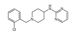 N-[1-[(2-chlorophenyl)methyl]piperidin-4-yl]pyrimidin-2-amine Structure