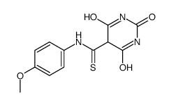 N-(4-methoxyphenyl)-2,4,6-trioxo-1,3-diazinane-5-carbothioamide Structure