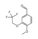 4-methoxy-3-(2,2,2-trifluoroethoxy)benzaldehyde Structure