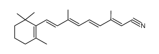 3,7-Dimethyl-1-(2,6,6-trimethyl-cyclohexen-1-yl)-nonatetraen-1,3,5,7-saeure-9-nitril Structure