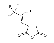 (S)-(-)-2-(三氟乙酰胺)琥珀酸酐结构式