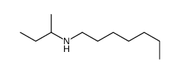 N-butan-2-ylheptan-1-amine Structure