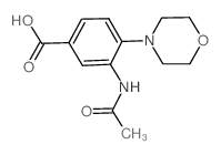 3-ACETAMIDO-4-MORPHOLINOBENZOIC ACID Structure