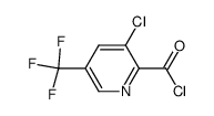 3-Chloro-2-(chlorocarbonyl)-5-(trifluoromethyl)pyridine, 3-Chloro-5-(trifluoromethyl)picolinoyl chloride Structure