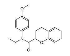 N-ethyl-N-(4-methoxyphenyl)-3,4-dihydro-2H-chromene-2-carboxamide结构式