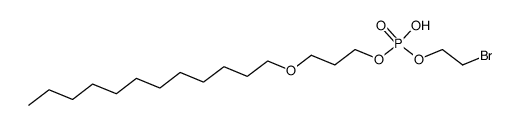 2-bromoethyl (3-(dodecyloxy)propyl) hydrogen phosphate结构式
