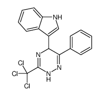 3-[6-phenyl-3-(trichloromethyl)-2,5-dihydro-1,2,4-triazin-5-yl]-1H-indole结构式
