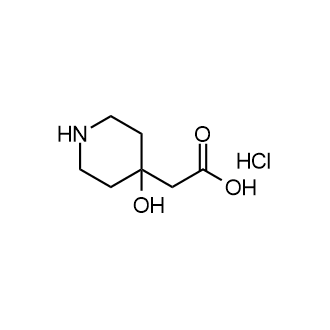 2-(4-羟基哌啶-4-基)乙酸盐酸盐结构式
