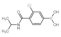 3-氯-4-(N-异丙基氨基甲酰基)苯基硼酸结构式