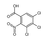 3,4,5-trichloro-2-nitro-benzoic acid结构式