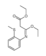 ethyl 3-ethoxy-3-(2-methylsulfanylphenyl)iminopropanoate结构式