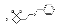 3-(2-benzyloxyethyl)-2,2-dichlorocyclobutanone Structure