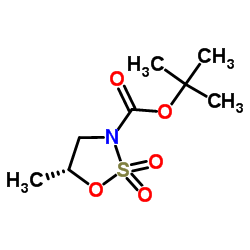 (R)-tert-Butyl 5-methyl-1,2,3-oxathiazolidine-3-carboxylate 2,2-dioxide Structure