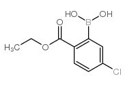 5-氯-2-(乙氧羰基)苯基硼酸结构式