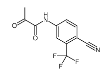 N-[4-氰基-3-(三氟甲基)苯基]-2-氧代丙酰胺结构式