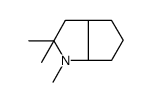 1,2,2-trimethyl-3,3a,4,5,6,6a-hexahydrocyclopenta[b]pyrrole结构式