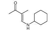 4-(cyclohexylamino)-3-methylbut-3-en-2-one结构式
