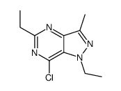 7-chloro-1,5-diethyl-3-methylpyrazolo[4,3-d]pyrimidine Structure