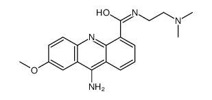 9-amino-N-[2-(dimethylamino)ethyl]-7-methoxyacridine-4-carboxamide结构式