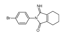 2-(4-bromophenyl)-3-imino-4,5,6,7-tetrahydroisoindol-1-one结构式