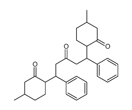 5-methyl-2-[5-(4-methyl-2-oxocyclohexyl)-3-oxo-1,5-diphenylpentyl]cyclohexan-1-one结构式