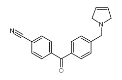 4-CYANO-4'-(3-PYRROLINOMETHYL) BENZOPHENONE结构式
