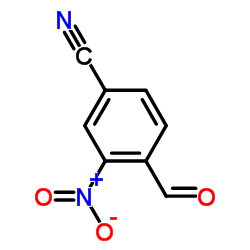 4-甲酰基-3-硝基苯甲腈结构式
