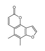 5,6-dimethylfuro[2,3-h]chromen-2-one Structure