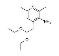 2,6-dimethyl-3-amino-4-pyridineacetaldehyde diethyl acetal结构式