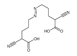 5-[(4-carboxy-4-cyanobutyl)diazenyl]-2-cyanopentanoic acid Structure