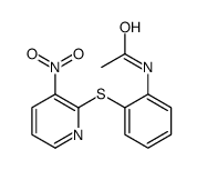 N-[2-(3-nitropyridin-2-yl)sulfanylphenyl]acetamide结构式