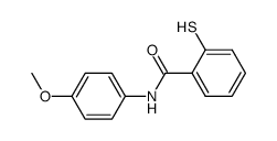 2-mercapto-N-(p-methoxyphenyl)benzamide结构式