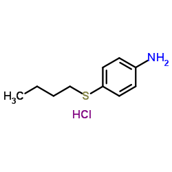 4-(Butylsulfanyl)aniline hydrochloride (1:1) Structure