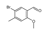 5-bromo-2-methoxy-4-methylbenzaldehyde结构式