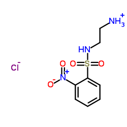 N-(2-氨乙基)-2-硝基苯磺酰胺盐酸盐结构式