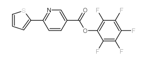 (2,3,4,5,6-pentafluorophenyl) 6-thiophen-2-ylpyridine-3-carboxylate Structure