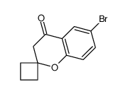 6-溴螺[苯并二氢吡喃-2,1-环丁烷]-4-酮结构式