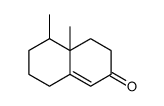 4,4a,5,6,7,8-hexahydro-4a,5-dimethylnaphthalen-2(3H)-one结构式