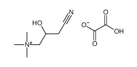(3-cyano-2-hydroxypropyl)trimethylammonium hydrogen oxalate Structure
