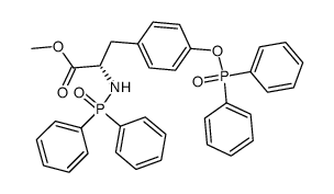 N,O-bis(diphenylphosphinoyl)tyrosine methyl ester结构式