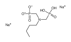 disodium dihydrogen [(butylimino)bis(methylene)]bisphosphonate Structure