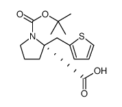 Boc-(R)-alpha-(2-thiophenylmethyl)-proline Structure