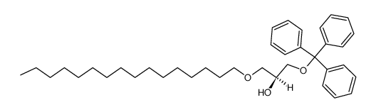 (S)-3-(1-hexadecyloxy)-1-(trityloxy)propan-2-ol结构式
