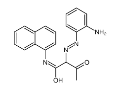 2-[(2-aminophenyl)diazenyl]-N-naphthalen-1-yl-3-oxobutanamide Structure