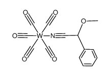 pentacarbonyl[methoxy(phenyl)acetonitrile]tungsten结构式