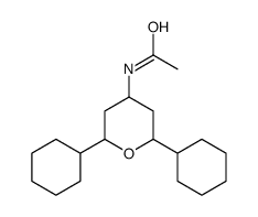 4-乙酰基氨基-2,6-二环己基四氢吡喃结构式
