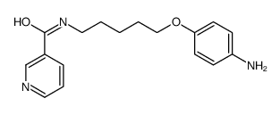 N-[5-(4-aminophenoxy)pentyl]pyridine-3-carboxamide结构式
